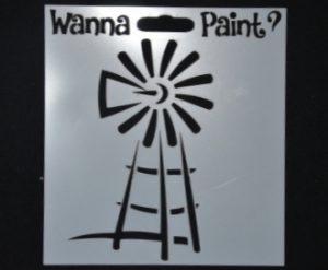 STENCIL WINDMILL#3 10 X 10CM | Wannapaint