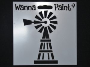 STENCIL WINDMILL#1 10 X 10CM | Wannapaint