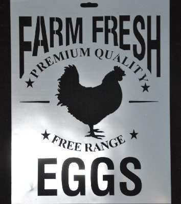 STENCIL FARM FRESH 20 X 30CM