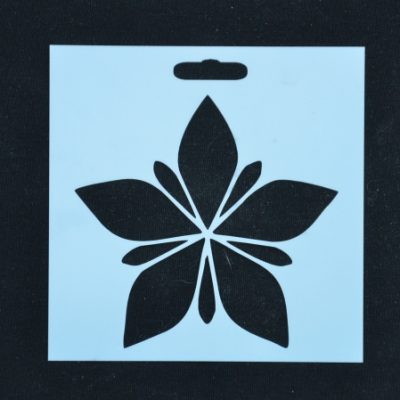 STENCIL FLOWER #3 10 X 10CM