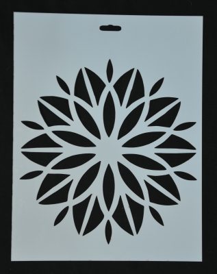 STENCIL FLOWER 20 X 30CM
