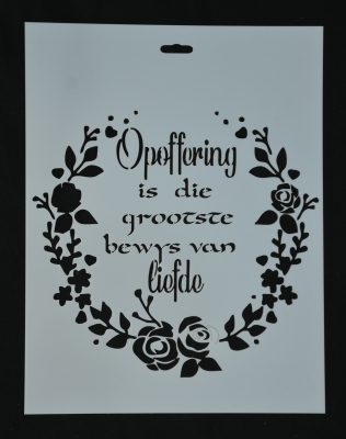 STENCIL OPOFFERING 20 X 30CM