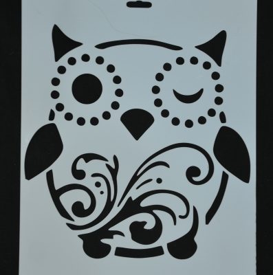 STENCIL OWL BUDDY 20 X 30CM