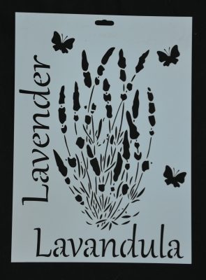 STENCIL LAVENDER 20 X 30CM