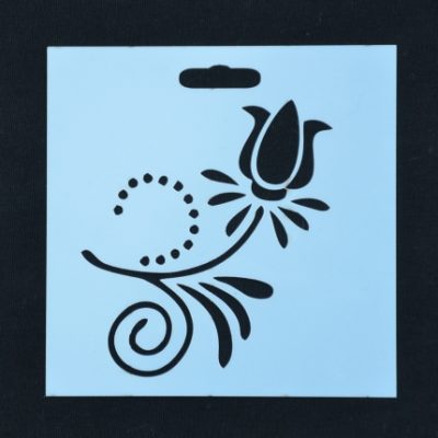 STENCIL FLOWER #7 10 X 10CM