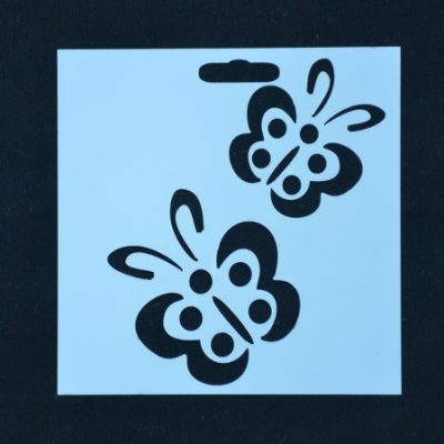 STENCIL FLUTTERBY 10 X 10CM