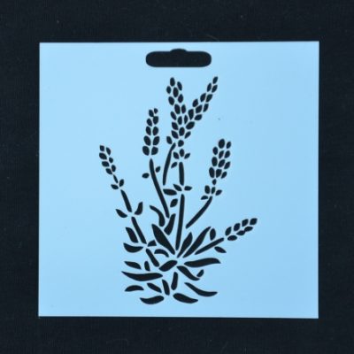 STENCIL LAVENDER #2 10 X 10CM