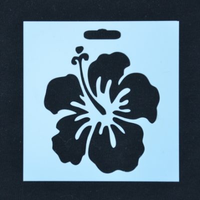 STENCIL HIBISCUS 10 X 10CM