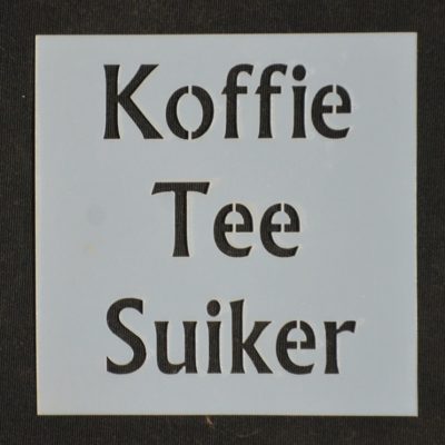 STENCIL KOFFIE 10 X 10CM
