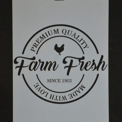 STENCIL FARM FRESH 20 X 30CM