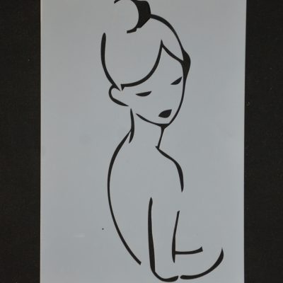 STENCIL LADY #1 20 X 30CM